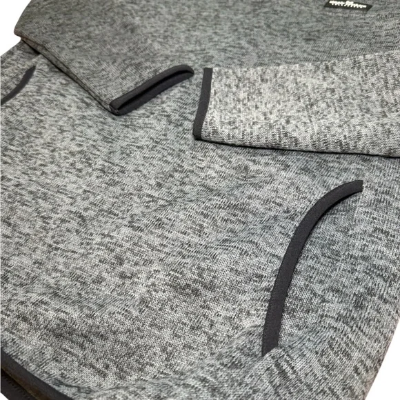 Simply Southern Womens Gray Pullover Fleece Sweatshirt Size Medium 1/4 Snap - Picture 5 of 11